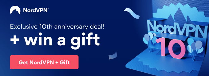 NordVPN 10th birthday deal